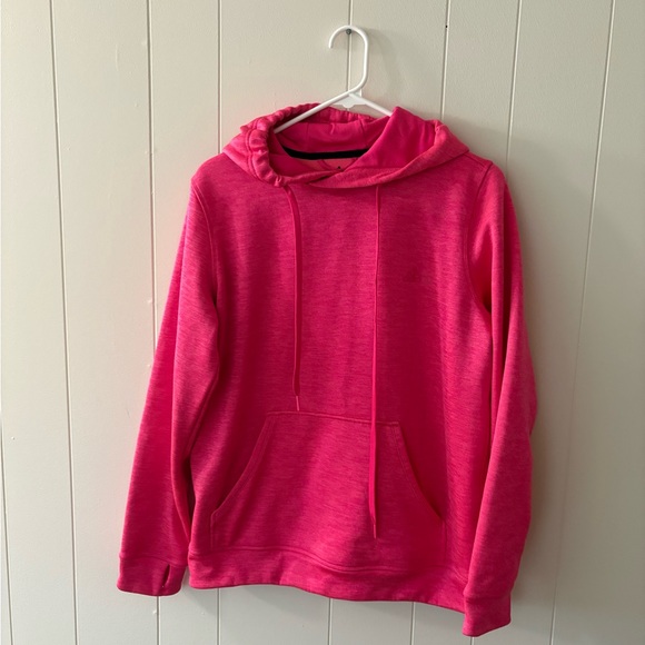 Adidas Pink Hoodie Sweatshirt Climawarm EUC Womens Medium - Picture 2 of 7